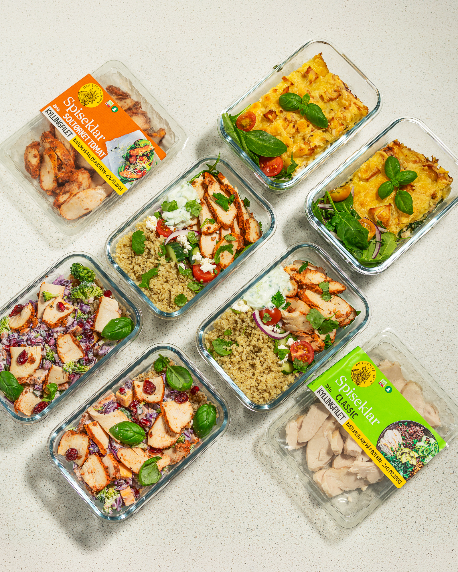 Foodprep med Spiseklar kylling