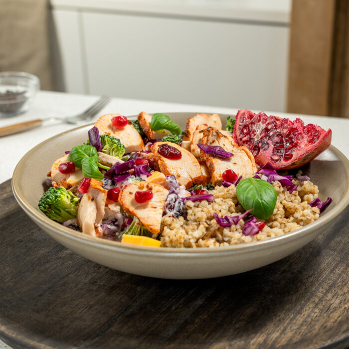 Brokkolisalat med kylling